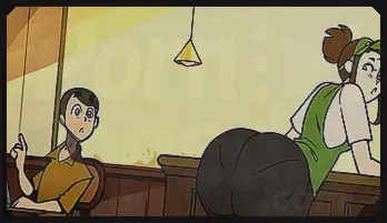 Voluptuous 3D Barista Fantasy | HD Animated Adult