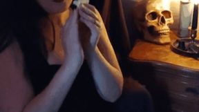 POV: Witch Takes Your Spirit For Her Own With Ritual Blowing, Pantyhose, And High Heels