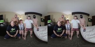 Hannah Grace Creampie GANGBANG 1 of 4; Horny Amateur Teen Fucking a Group of Older Men 3D Porn