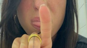 Picking nose and blow nose.