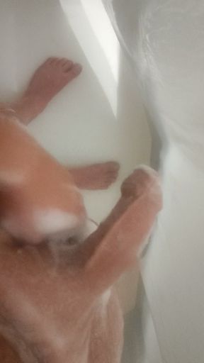 I'm washing my beautiful uncircumcised penis. Do you like it? Like it and leave a comment