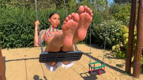 Petite Latina Violeta Grey Picked Up At Public Playground For Foot Fetish Sex