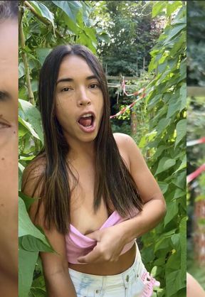 Walk in vegetable garden turns into fuck in garden
