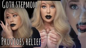 Goth StepMommy MILKS YOUR COCK