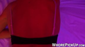 Masked prostitute doggystyled after POV blowjob
