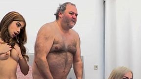 Two Hot Girls Enjoy a Small Cock&#x1F346; Threesome