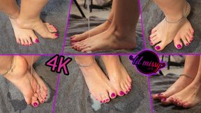 Lil Missy Uk Pours your cummy on her toes 4K