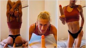 Anal Sex Toy In Her Little Ass - She Loves To Jump On Cocks And Suck - Lucie Your Trans Slut