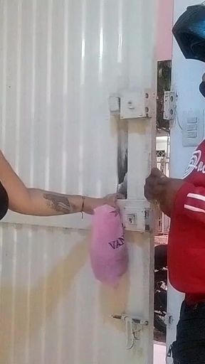 Unforgettable moment from &quot;Flashing my lingerie to a random delivery man: For the first time I flash my ass and show my big&quot;