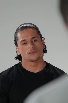 Men - Armond Rizzo and Aaron Reese Stare at Each Other From Across a Table with Lust