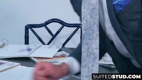 Sexy employee takes rough pounding from horny boss
