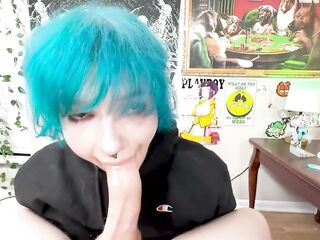 Punk Gal With Giant Tits Give Sloppy Head and Tittyfuck