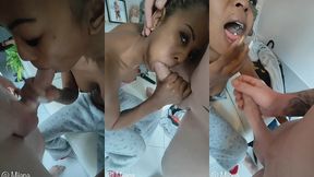 sextape fellation avec une grosse ejac buccale