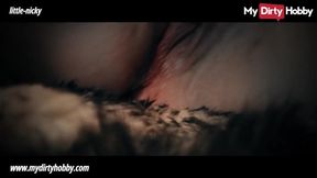 Redhead German MILF gets off with big dildo