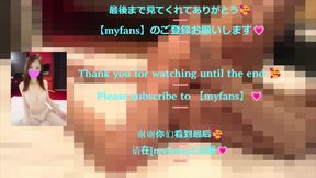 Japanese nymphomaniac gives a handjob with tickling and nipple play