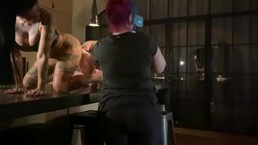 BTS, long version with Megan and Kristy playing with big toys