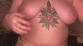 Fancy Faye Presents: Busty BBW Redhead Wears Red Lingerie Set and Strips to Show off her Sexy Thick Milky Body