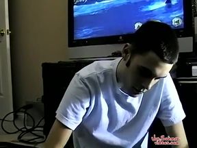 Slim Aiden Strokes His Dick