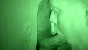 Gay amateur orally pleasuring cock at the glory hole