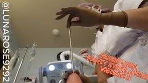 Version TWO: Vintage Nurse Luna walks in and see her patient is cardiac arrest and I professionally explain the patient needs immediate CPR pantyhose stimulation, watch me perform CPR in MANY POVs and I luckily bring you back! And immediately....