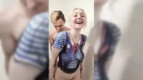 Cosplay Robin Body Paint Removal & Shower Fuck