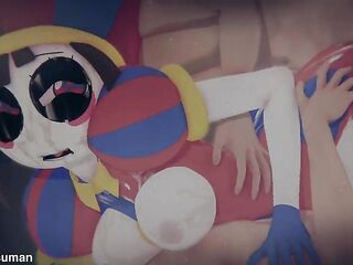 [FORTNITE x TADC] - POMNI "TRAPPED IN THE LOOP": Fastened Up Digital Gal & Hardcore POV Spitroast (4K/60FPS) - (Isekai Pierrot Wakarasase)