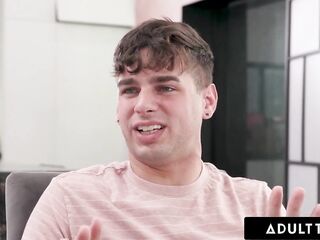 ADULT TIME - Nasty Small Dylan Moore Seduces Shocked StepCousin By Showing Him Her Juicy Snatch