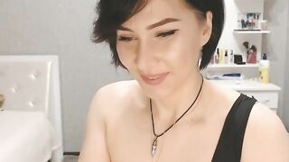 Russian with a amazing booty caresses her snatch