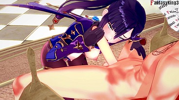 Mona owes money and pays with sex - RED - Genshin Impact - Full & Pov version on Sheer & PTRN: Fantasyking3