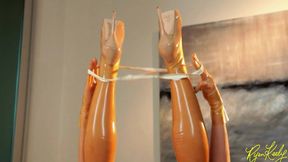 Latex Nurse Fits 2 Hands Into Her Pussy - Ryan Keely