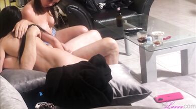 Cata brings Michel for a little 3some with her big tits