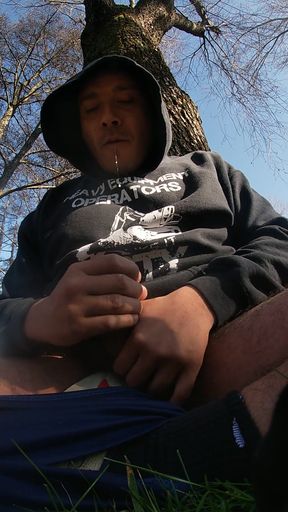 Thrilling moment from &quot;On a secret walk through the camp by the river, I let out my excitement&quot;