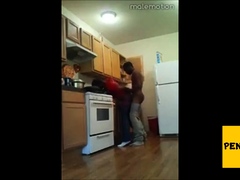 Black Twinks' Kitchen Banging