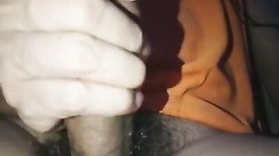 Amateur chap is stroking his dong in this close-up homemade video