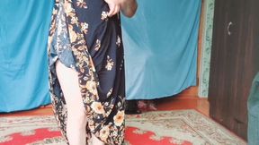 Stunning Sissy Looking Perfect While Dancing Seductively