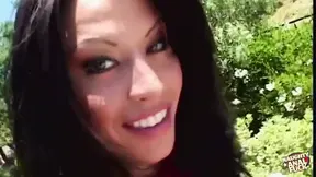 Two guys finger and fuck a Latina's holes hard