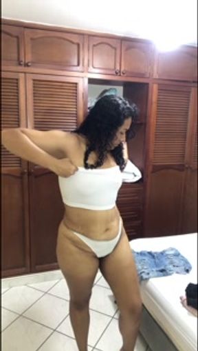 I undress and make a hot video for my lover