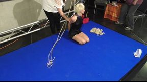 1 on 1 Bondage Escape Challenge - Lena King Challenged by Delona - A new hard Hogtie Challenge - Part 1 wmv