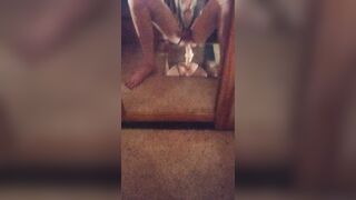Sumptuous sissy bunny rails faux-cock