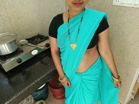 cute saree bhabhi gets naughty with her devar for rough and hard anal sex after ice massage on her back in Hindi