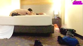 STRAIGHT COWBOY VISITS TRANNY ROOM AND EATS AND FUCKS HER ASS