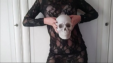 ChantalChannel - this the sexiest witch doesn't just undress at halloween
