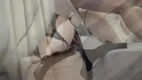 Randy girlfriend gets frisky in a massive fur coat