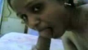 Cute Indian student sucks my hard dick to pass the test