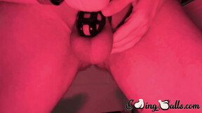 Hung Johnny dangles his balls & slaps it for a little bit of excitement