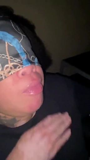Unforgettable moment from &quot;Honey gives a Soft Wet Blowjob and receives a thick cumshot on her tongue!!&quot;