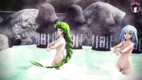 Hot Spring With My Cute Sisters - Dance (3D HENTAI)