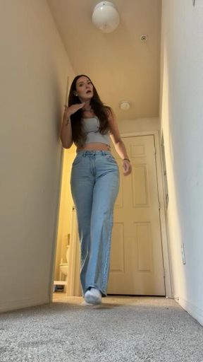 Measuring in jeans!