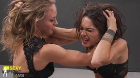 SFD731 Andrea vs Luna - Savage bullying, relentless hair-pulling, and no mercy on the mats