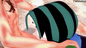 Seaside Blowjob Fun with Gwen &#x2014; Total Drama